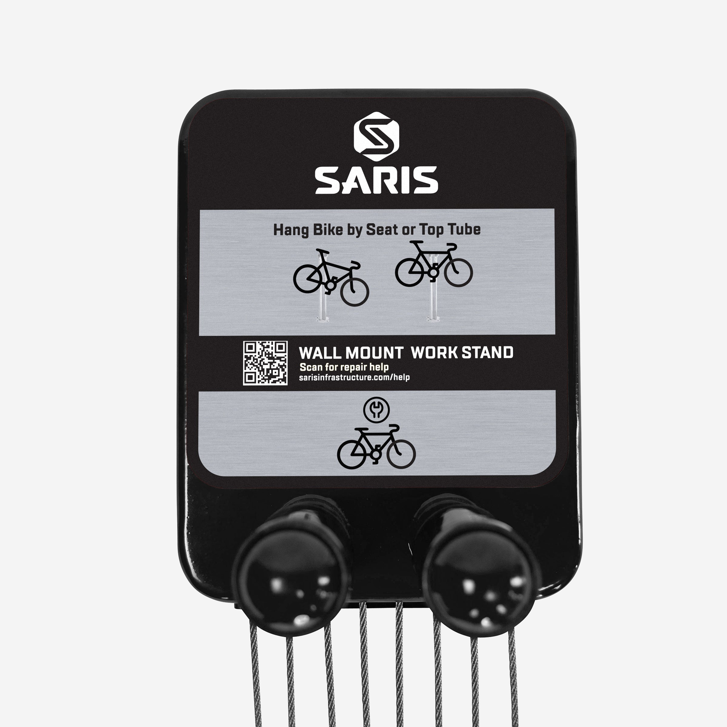 Wall Mounted Public Work Stand - Compact Bike Repair Station