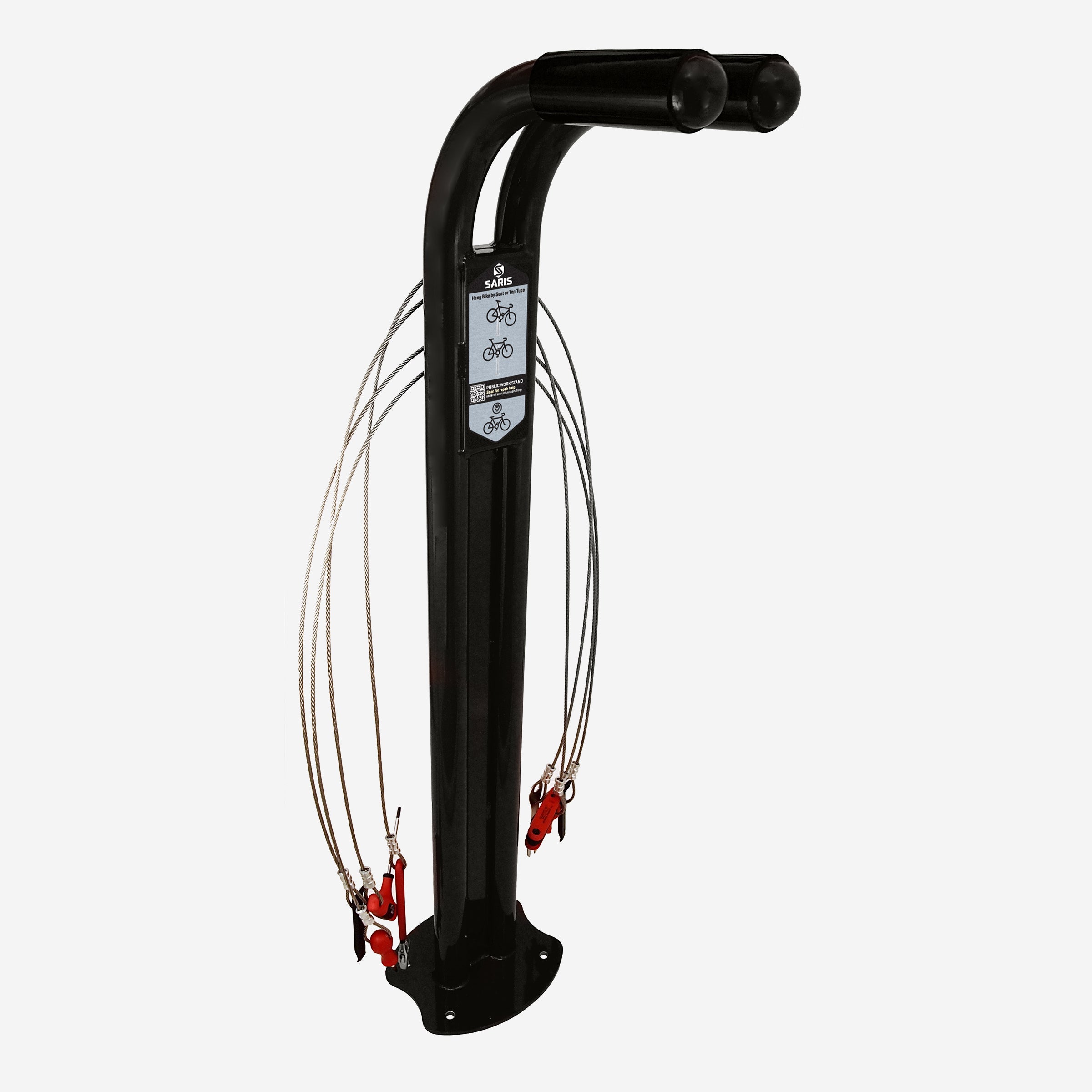 fahrrad service station kaufen Public Work Stand – Durable Outdoor Bike Repair Station – Saris Infrastructure