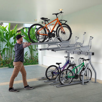 St Bike Racks Stack Rack - Compact & Efficient Bike Storage | Saris Infrastructure